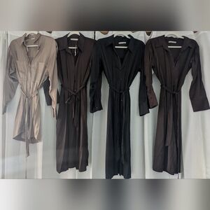 Spanx Small Tall Satin Dress Belted Bundle